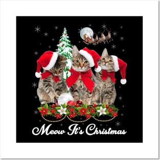 Meow It's Christmas Posters and Art